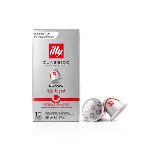 Illy Café Espresso Lungo 100% Arabica x10 capsules 57g