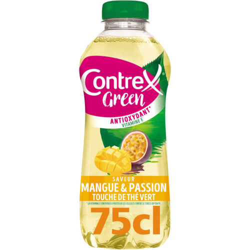 Contrex Boisson au Thé Blanc Passion Green Bio Bouteille 75cl