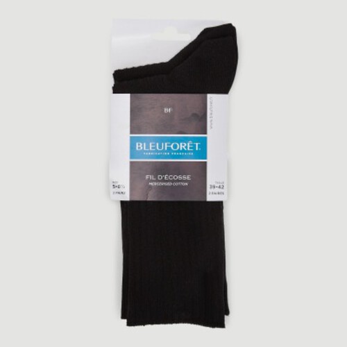 Bleuforet Paire De Chaussettes Noire T39/42