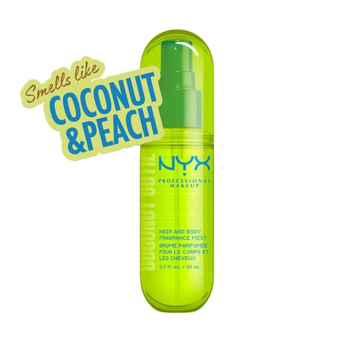 NYX Brume parfumée coconut pour le corps et les cheveux 80ml