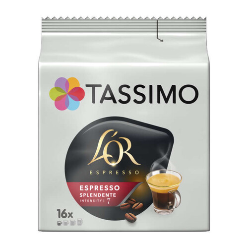 Tassimo Café L'Or Espresso Splendente intensité 7 x16 dosettes 112g