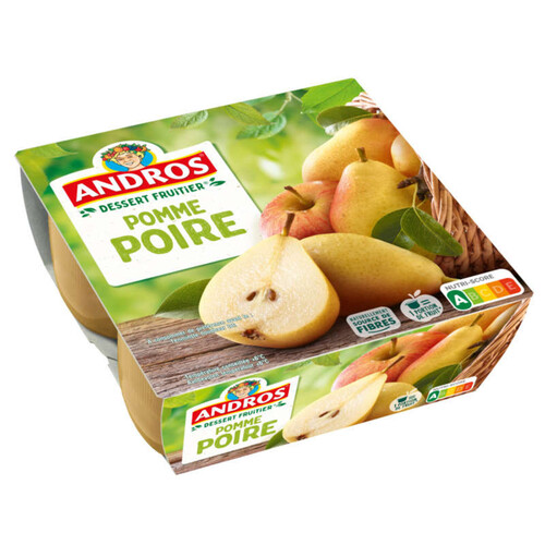 Andros Compote Pomme Poire 4x100g