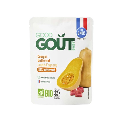 [Par Naturalia]  Good Goût courges butternut Sauté d'Agneau Bio 190g
