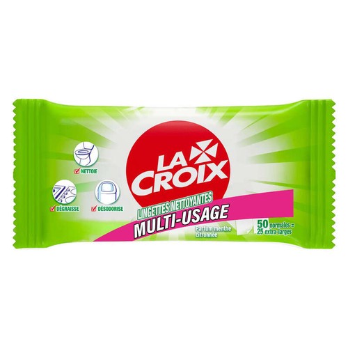 La Croix Lingettes javel x50