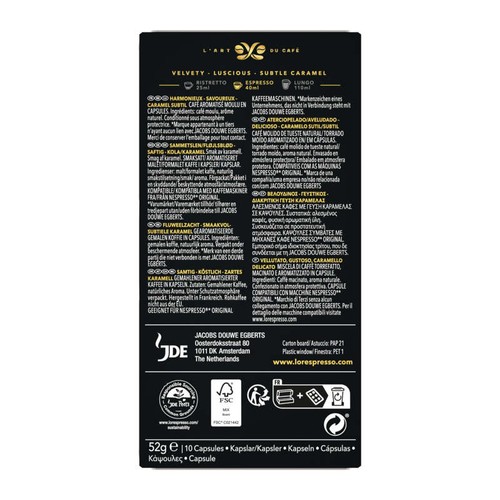 L'Or Espresso Café Saveur Caramel x10 capsules 52g