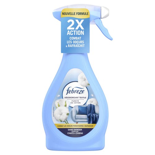 Febreze Textile Spray Désodorisant Pureté De Coton 385ml