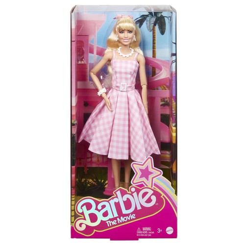 Mattel Poupée en robe vichy rose - le film