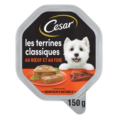 Cesar les Terrines Classiques Boeuf & Foie 150g