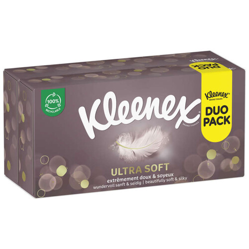 Kleenex Ultrasoft Doux & Soyeux Pack 2x64