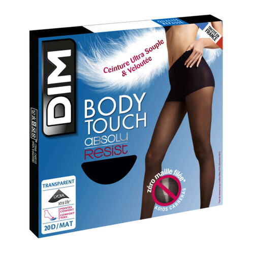 Collant Transparent Et Résistant, Noir, 20D, Body Touch DIM - T3