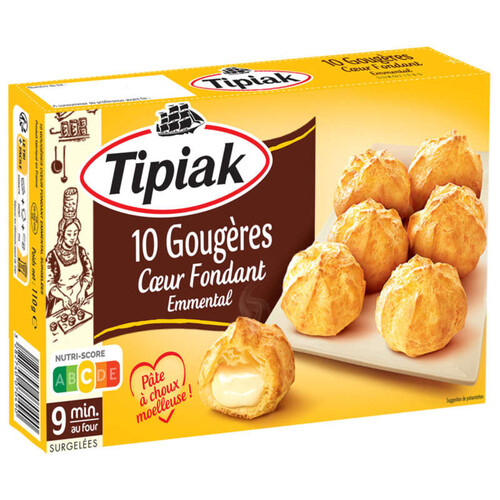 Tipiak Gougères Coeur Fondant Emmental x10 110g