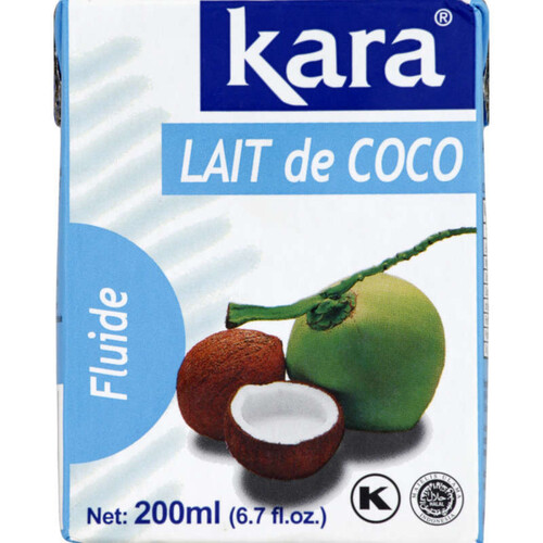 Kara Lait de Coco Fluide 200ml.