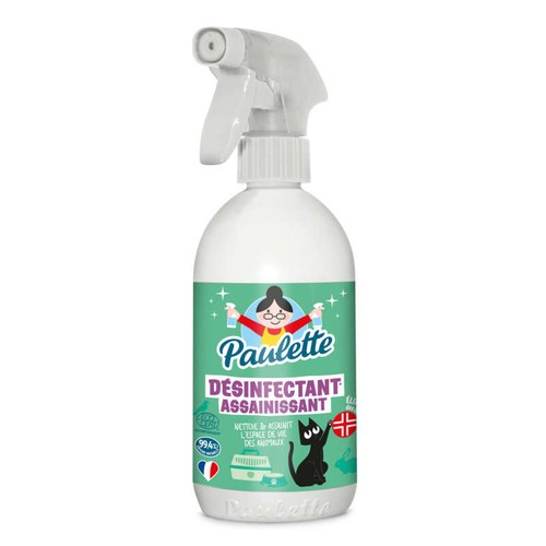 Paulette Désinfectant Assainissant spécial animaux ECOCERT 500ml