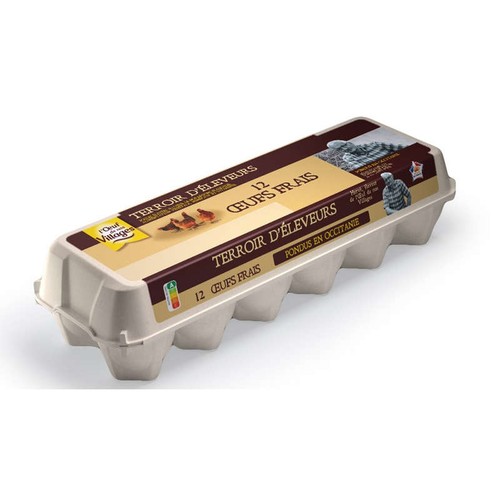 L'oeuf de nos Village Oeufs frais x12