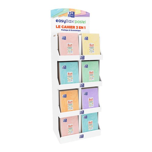 Oxford Cahier Piqûre EasyBook Pastel 240x320mm Assorti