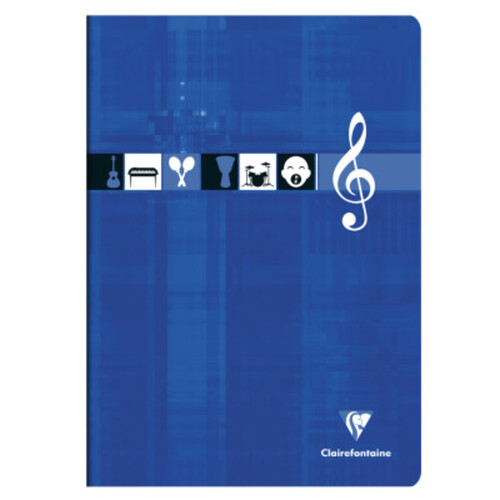 Clairefontaine Cahier De Musique, A4, 48 Pages, 90Gr/M²