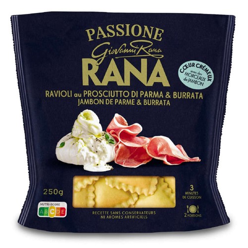 Rana Ravioli Jambon de Parme et Burrata 250g