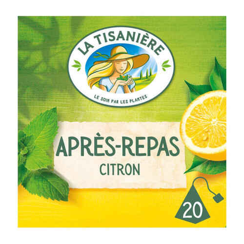 La Tisanière Infusion Après Repas Citron 20 sachets 30g