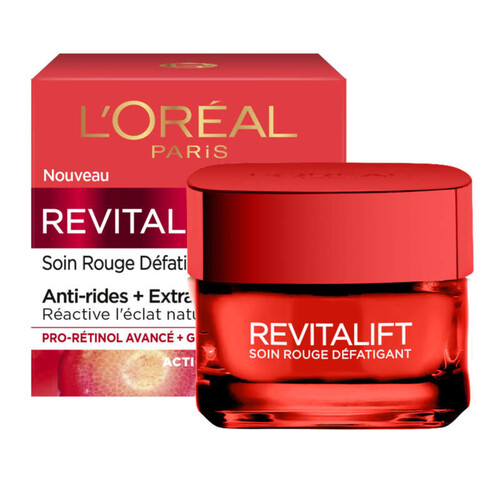 L'Oréal Paris Revitalift Crème Visage Anti-Rides Défatiguant 50ml