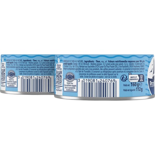Petit Navire Thon Nature 2x112g