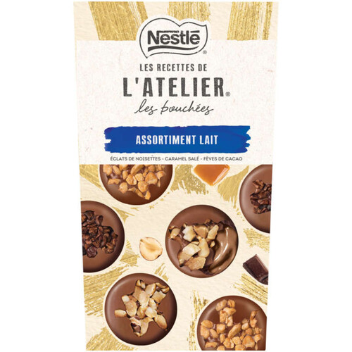 Nestlé Les Recettes de l'Atelier Les Bouchées Assortiment Lait 266g