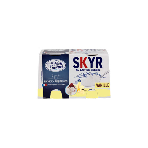 Le Petit Basque Skyr Au Lait De Brebis Vanille 2x120g