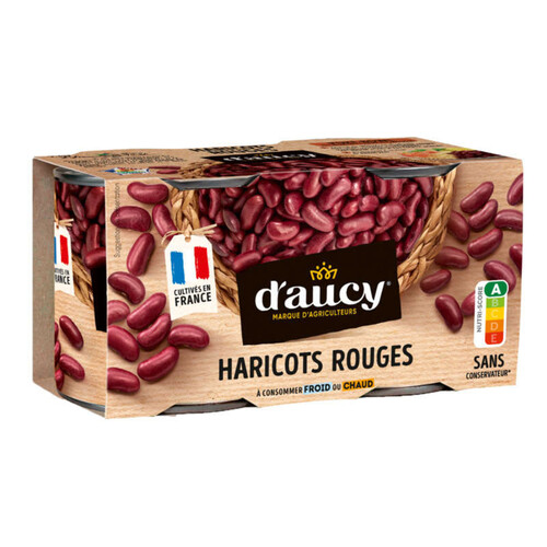 D'aucy Haricots Rouges 2x 125g
