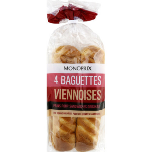 Monoprix Baguettes Viennoises 340G