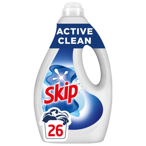 Skip lessive liquide active clean 26 lavages