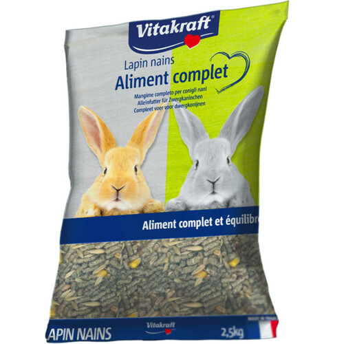 Vitobel Aliment Complet Pour Lapins Nains 850G