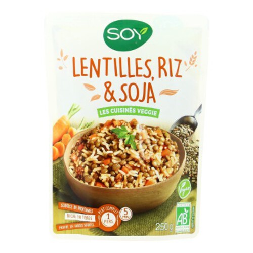 [Par Naturalia] Soy Salade Lentilles riz & Soja Bio 250g