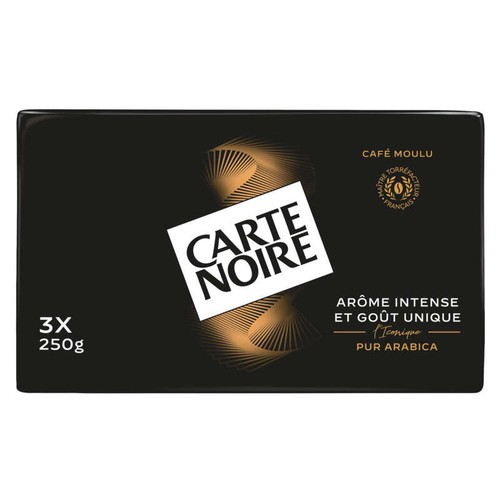 Carte Noire Café Moulu Arôme Intense 3x250g