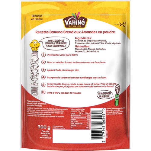 Vahiné Banana Bread 300g