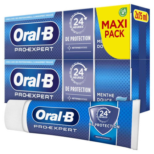 Oral-B pro-expert nettoyage intense dentifrice 2x 75ml