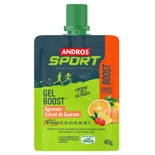 Andros Sport Gel Boost Agrumes 40g