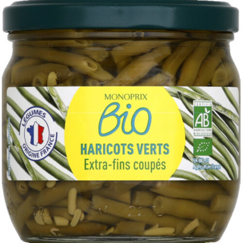 Monoprix Bio Haricots Verts Extra-Fins Coupés 185G
