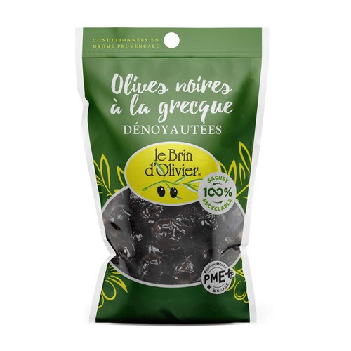 Le Brin d'Olivier olives noires à la grecques 120g