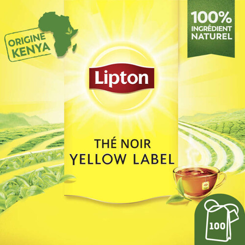 Lipton Yellow Label Thé Noir Origine Kenya x100 200g