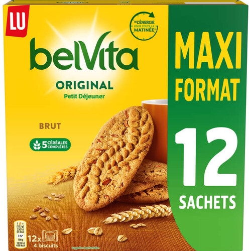 Lu Belvita Petit Déjeuner Biscuits aux pépites de Chocolat 600g