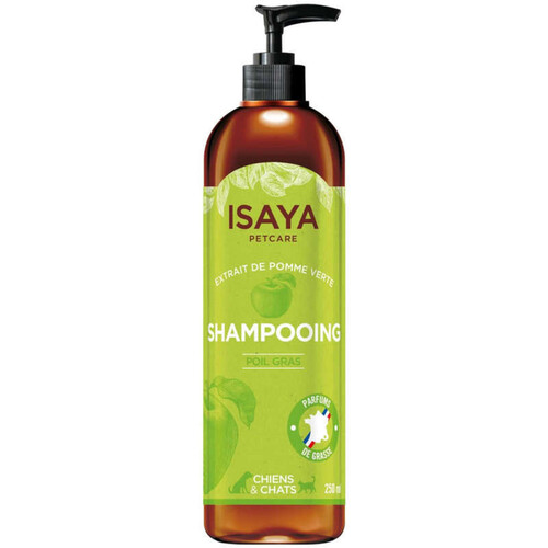 Isaya Shampooing Poil Gras pour Chien et Chat 250ml