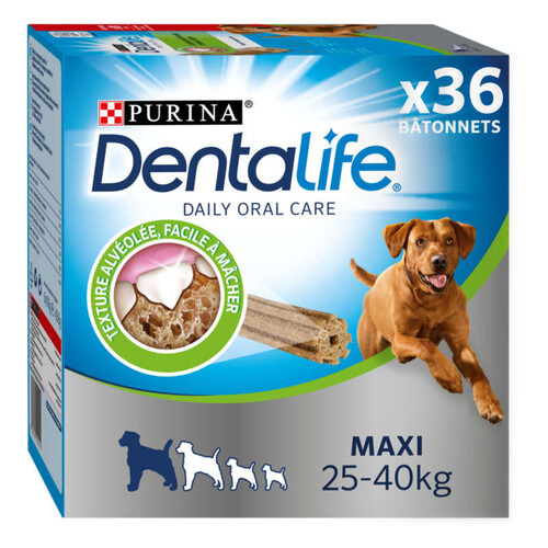 Dentalife Bâtonnets pour Chien Maxi 25-40kg x36 1272g