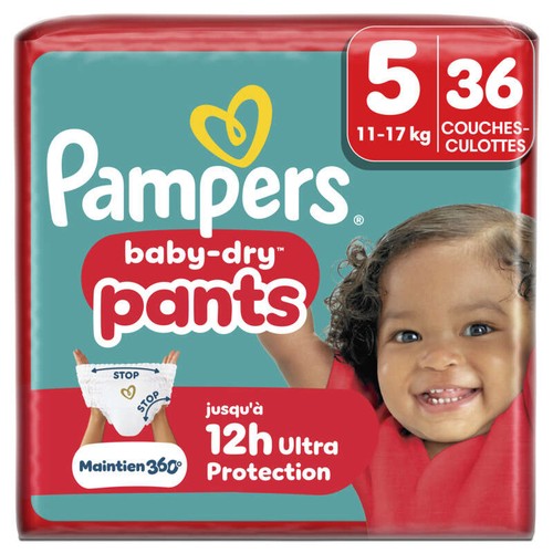 Pampers Baby-Dry Taille 5 - 11kg-17kg – x36 Couches