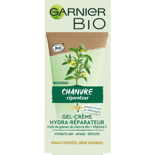 Garnier Bio Crème Visage Réparatrice Chanvre 50ml