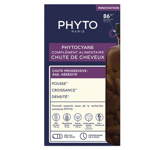 Phyto Phytocyane Gélules antichute de Cheveux x84
