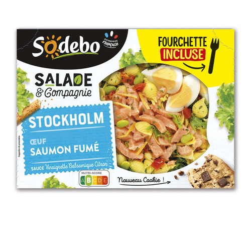 Sodebo Salade & Compagnie Stockholm Saumon Crudités 320g