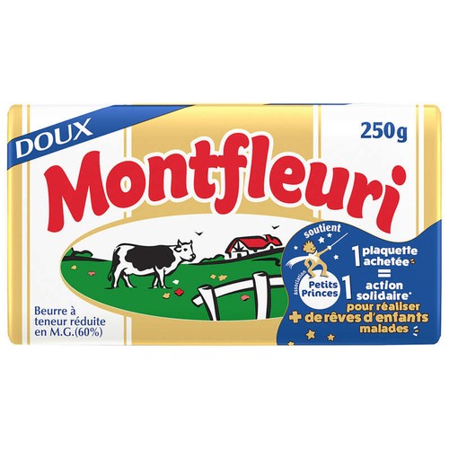 Montfleuri Beurre Doux 60% De Mg 250g