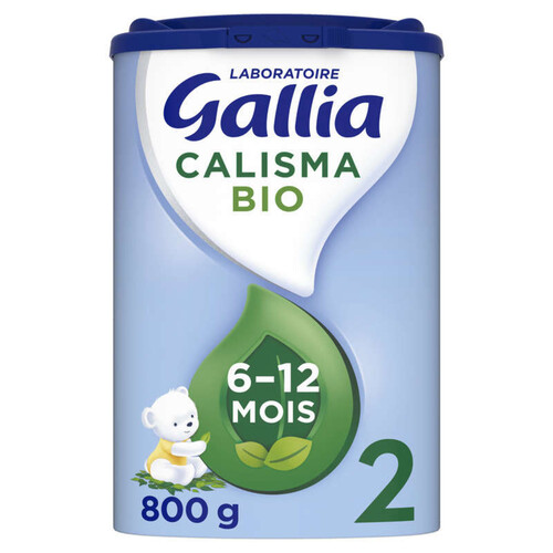 Gallia Lait en poudre 2ème âge de 6 à 12 mois, Bio 800g