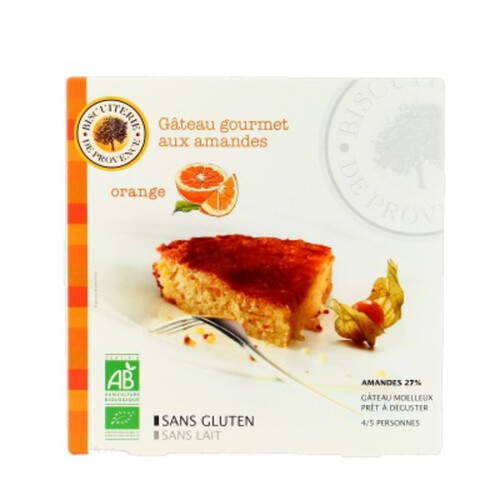 [Par Naturalia] Biscuiterie Provence Gâteau Gourmet Aux Amandes Goût Orange Sans Gluten 225G Bio