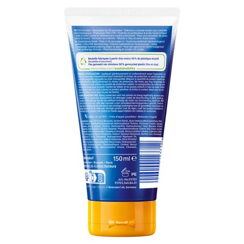 Nivea Crème protection solaire Fluide FPS 50 Invisible Finish 150ml