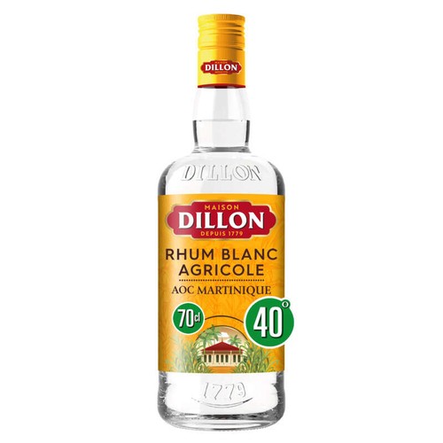 Dillon rhum agricole blanc 43° bouteille de 70cl